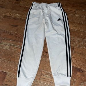 White Adidas sweatpants